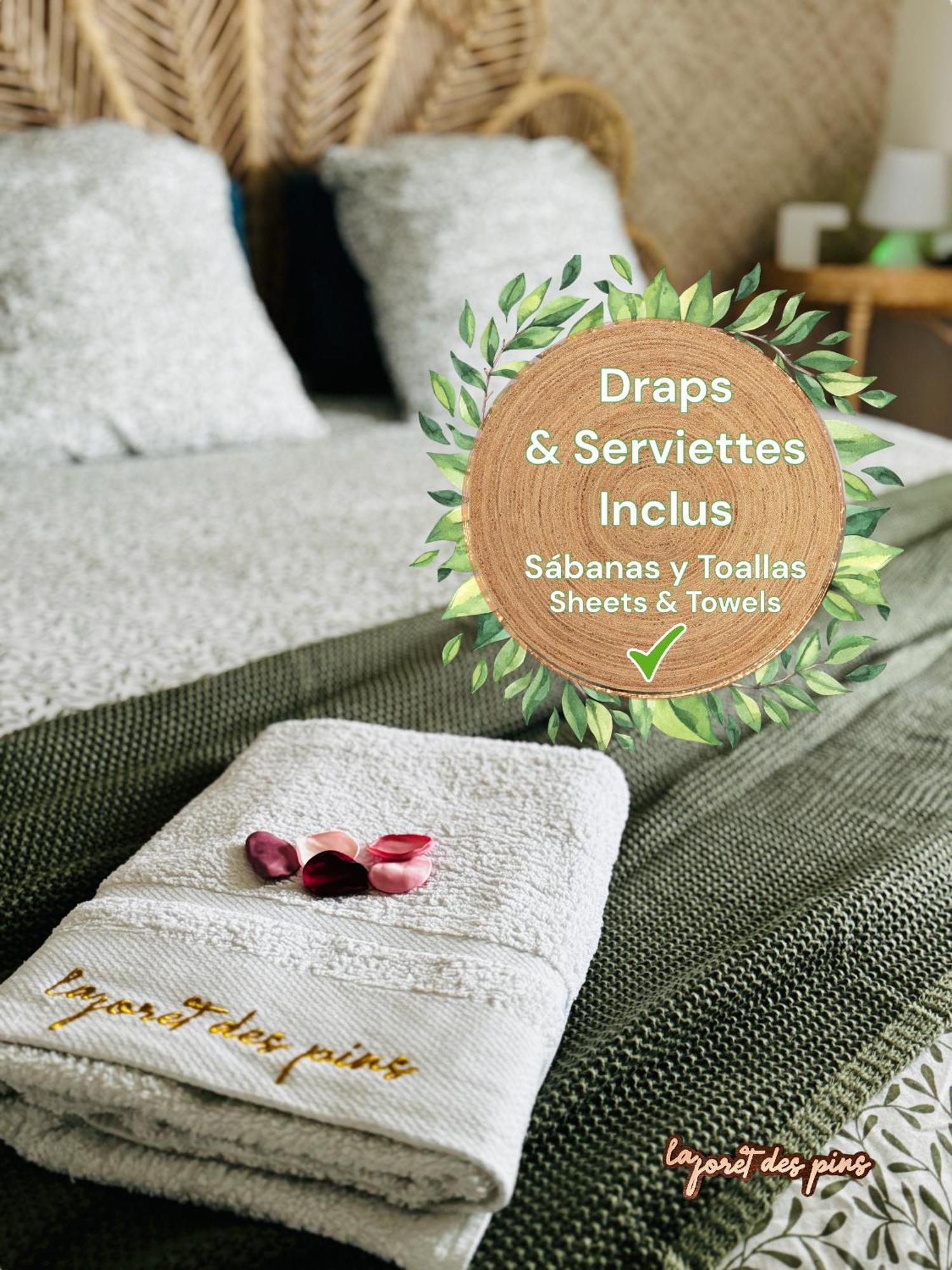 La Foret Des Pins - Free Check-In - Wifi - Parking Prive - Netflix - Draps & Serviettes Inclus Labenne Dış mekan fotoğraf